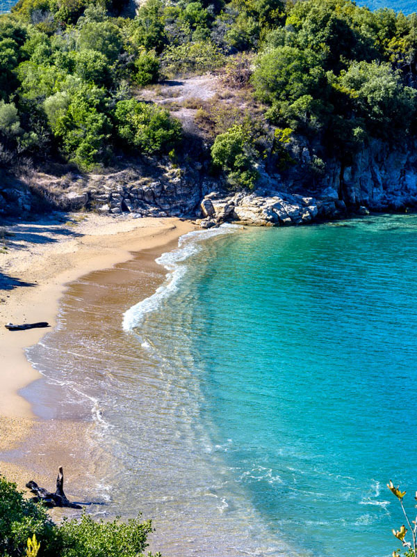 A beautiful beach in Halkidiki. Start your journey from Villa Fofo